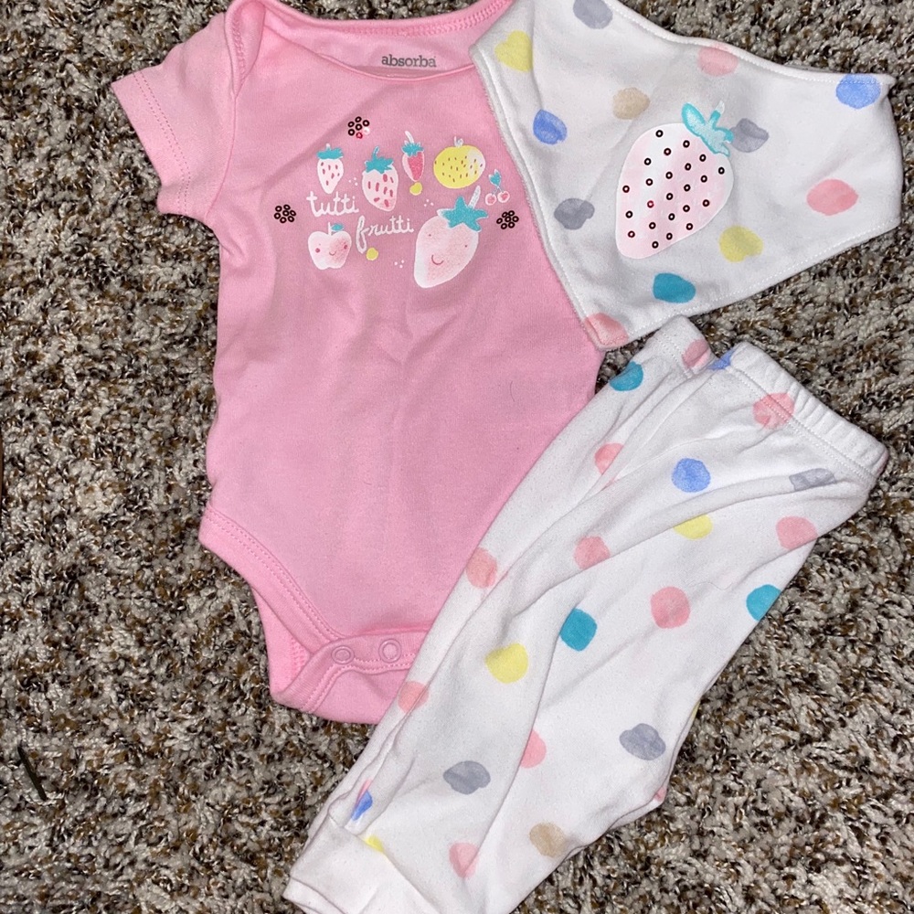 3 piece baby girl set